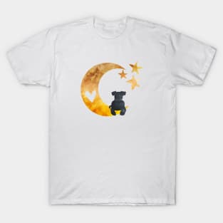 Airedale Terrier Half Moon Art T-Shirt